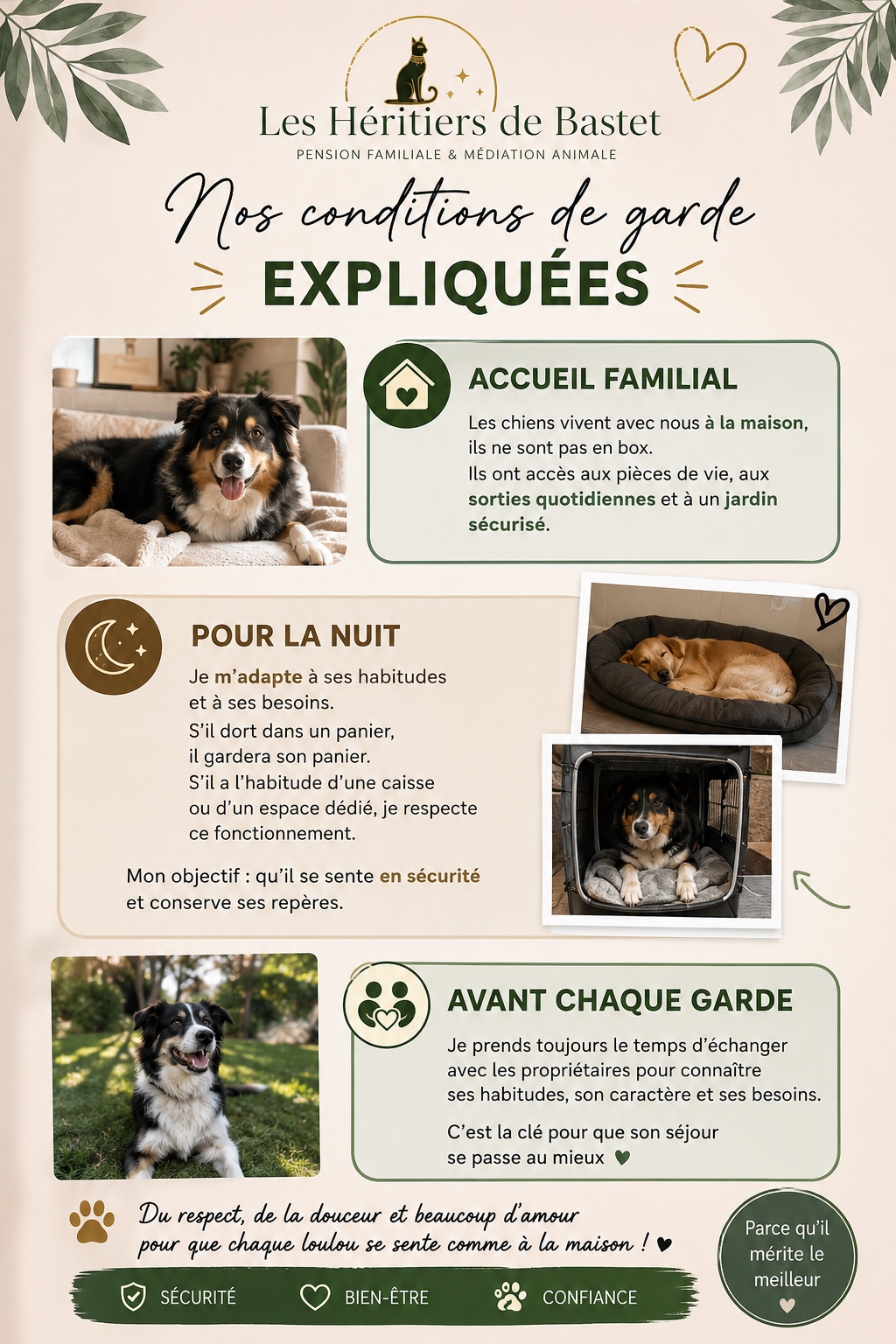 Conditions de garde familiale